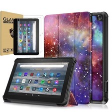 For Amazon Fire 7 Tablet Cover 12th generation, 2022 release /Glass Screen Film