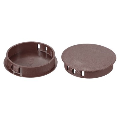 6Pcs 2'' Hole Plugs Nylon Hole Plugs Circular Hole Plug Cover Dark Brown