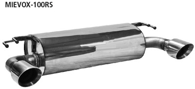 Bastuck Duplex Komplettanlage ab Kat Mitsubishi Lancer Evo X je 100mm scharf