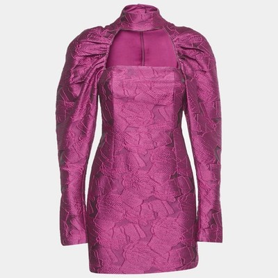 ROTATE BIRGER CHRISTENSEN Minikleid rosa Jacquard Kaya S