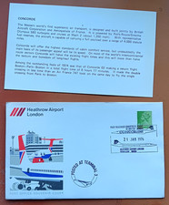 ENGLAND 1976 Heathrow Airport London Concorde BRITISH AIRWAYS FIRST FLIGHT +INFO