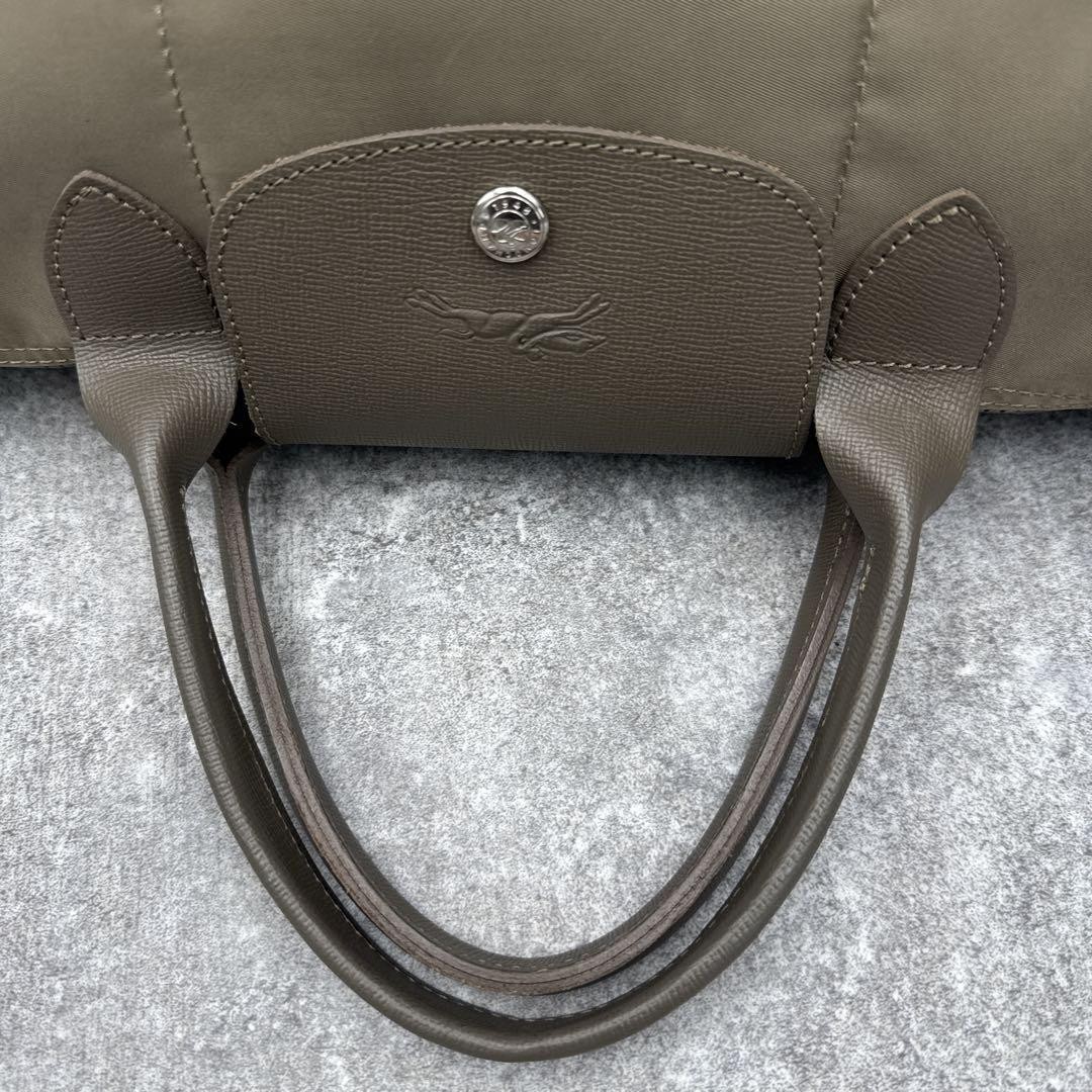Longchamp Le Pliage Neo S Taupe 2Way Shoulder Crossbody Bag Top