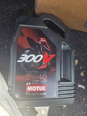 Motul 104115 300V Synthetic Factory Line Road Racing Motorcycle Oil 5W-40