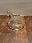 Vintage 1950's Jeanette Clear Glass Lid Only Donkey Powder/Candy Dish