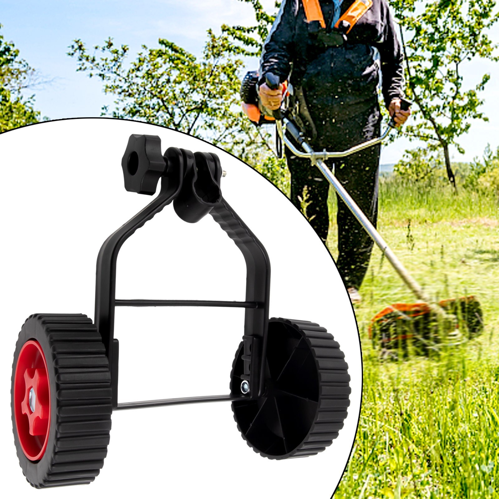 Stable Support Wheels for Grass Cutter Reduce Fatigue and Enhance Efficiency
