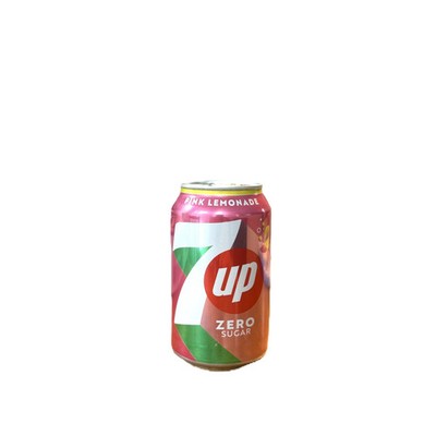 7UP Pink Lemonade   Sparkling Citrus Soda 330ml Can (UK Edition)