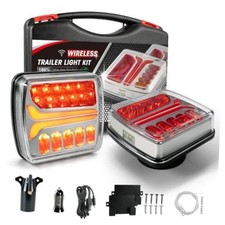 Magnetic Wireless Trailer Lights, Rechargeable LED Trailer Light for Amber