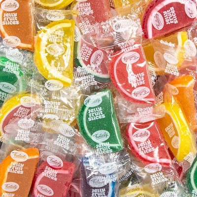 Fruit Slices 2 Pound Bulk Pack Jelly Candy Assorted Flavors Individually Wrapped