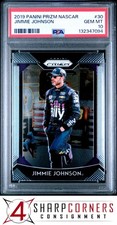 2019 PANINI PRIZM NASCAR #30 JIMMIE JOHNSON HOF POP 2 PSA 10