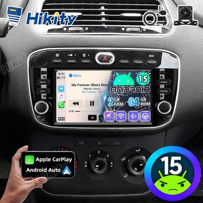 Android 2+64GB Autoradio Carplay Für Fiat Grande Punto EVO 199 2012-2017 +Kamera