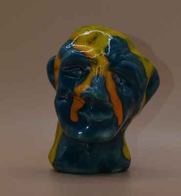''Citizen of Herculaneum'' - Expensive Original Clay Sculpture. Hand made & glazed