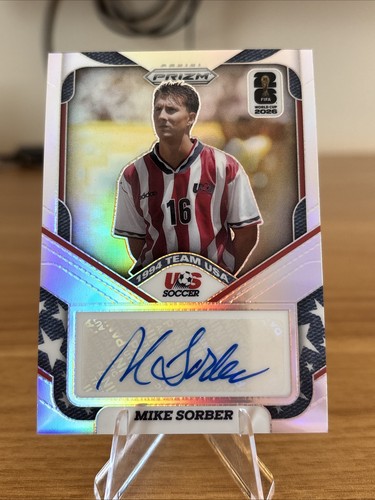 Mike Sorber #3 2026 Panini Prizm FIFA 1994 Team USA Signature card