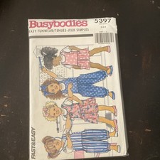 Vintage BUTTERICK  5397 Pattern Child  s Sz 2-3-4 Jumper, Jumpsuit  Top UNCUT