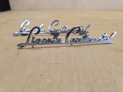 Pair Of Lincoln Continental Emblems. Believe To Be 1947