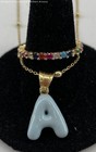925 Yellow Gold Plated Ruby CZ Jewelry w/Chain Necklace, Ring 4.82g — photo 3