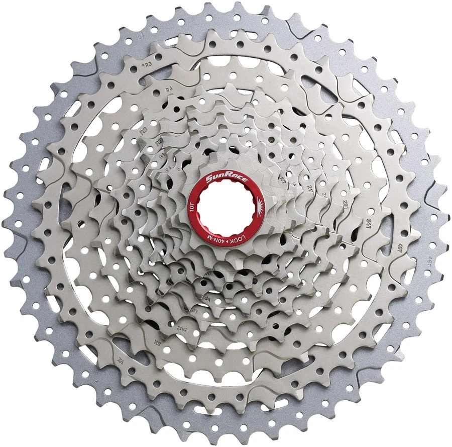 SunRace CSMX9X Cassette - 11-Speed, 10-46t, Metallic Silver, For XD Driver Body - Image 2 of 2