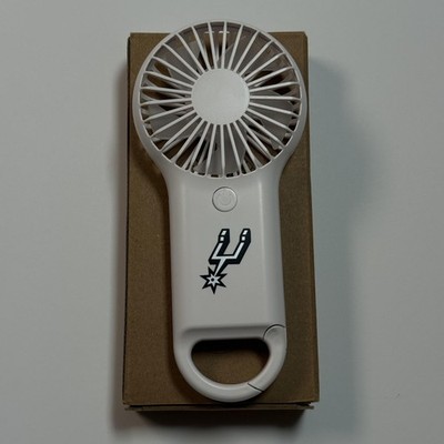 San Antonio Spurs Portable Hand Fan 3 Speeds promo NBA Basketball White New 2025