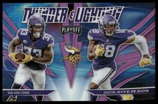 Dalvin Cook / Justin Jefferson 2021 Panini Playoff #TL-9 Pink Prizm Vikings