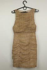 ALICE+OLIVIA Brown Sleeveless Nesh Lined Bodycon Short Dress Size 3