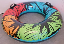 Rzadki ogromny kolorowy pierścień pływacki "Palmy" firmy Bestway, gł. = 90cm / 36" płaski