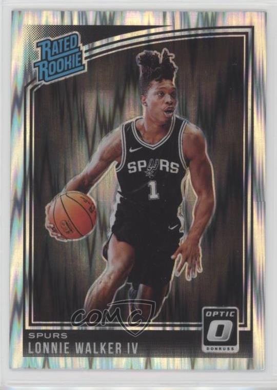 2018-19 Panini Donruss Optic Rated Rookie Shock Prizm Lonnie Walker IV #174 1d0h