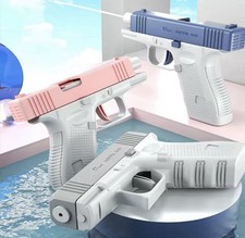 Deux Pistolet À Eau ! Pour Enfant. Jouet A Jet D’eau. Bleu Et Gris.