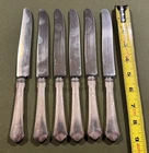 Set of 6 Vintage RW & S Wallace Knives with Sterling Sliver Handles