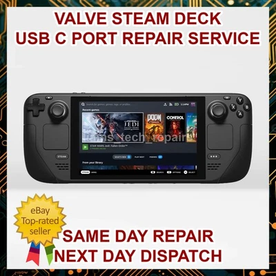 Valve Steam Deck Charging Port REPAIR SERVICE - Faulty Broken USB C Replacement