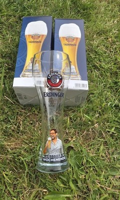 Rare German Erdinger Klopp Pint Glass New Boxed