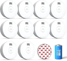 2025 NEW SITERWELL 10-Year Sealed Battery Smoke Detector Alarm UL Listed 10PACKS
