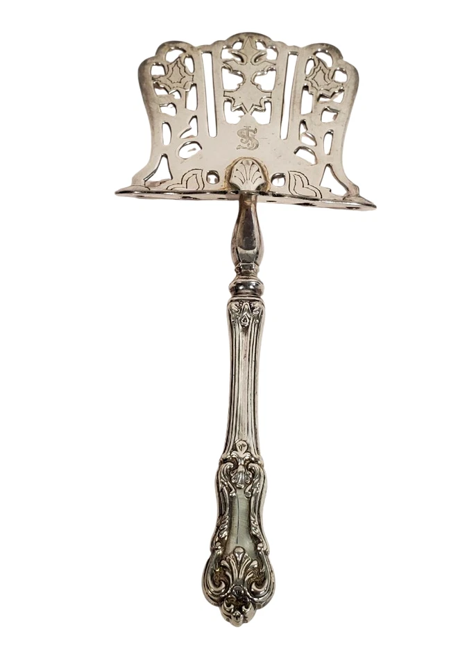 Jordan Sheffield Silverplate Asparagus Server Kings Pattern c. 1920 - Image 2 of 4