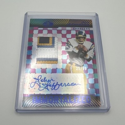 2024 Panini Illusions Immortalized Auto John Jefferson Blue /99 4 COLOR PATCH