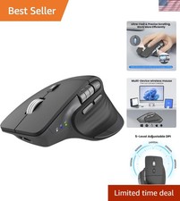 Wireless Bluetooth Mouse, Ergonomic Rechargeable Silent Mouse with Multi-Devi...
