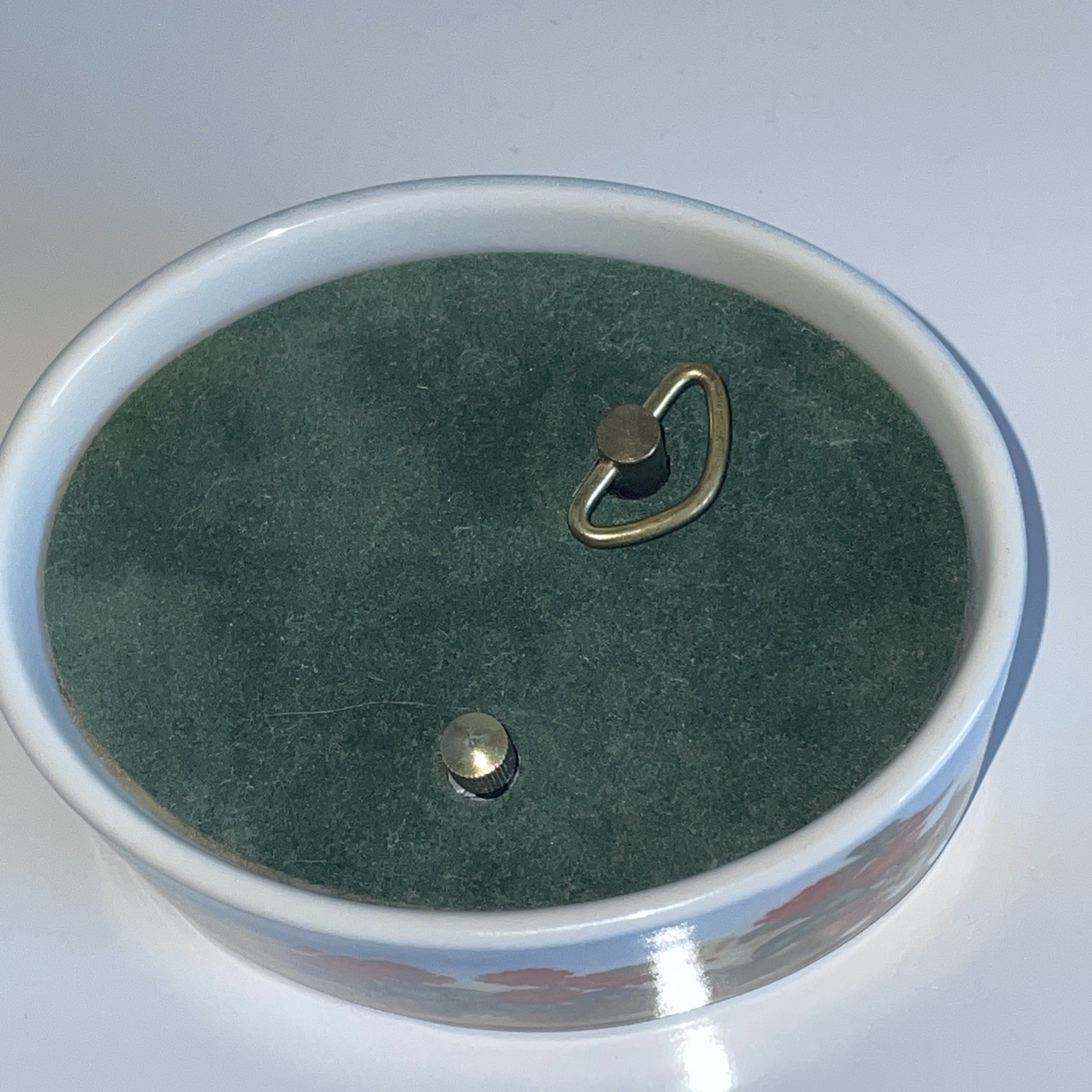 Vtg Ardleigh Elliott Porcelain Music Box 1992 Cat & Dog “you’ve got a friend”