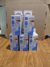 GE 60-Watt Equivalent 10-Watt Soft White LED Bulb - A19, 5 Pack NEW-tw