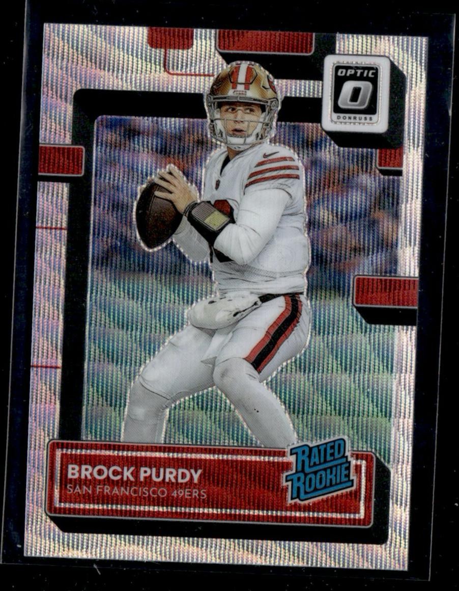 2022 Panini Donruss Optic #277 Brock Purdy Rated Rookie wave /300