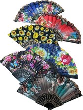 24 x mixed flower Summer party Hand Fan with Gift Bag/Folding Fan baptism fav