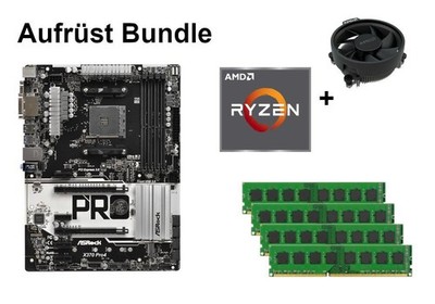 Bundle ASRock X370 Pro4 + AMD Ryzen 3 / Ryzen 5 + 8GB bis 32GB RAM