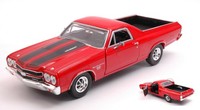 Chevrolet El Camino SS 396 1970 Rot Mit Schwarzen Streifen 1:24 Modell Motormax