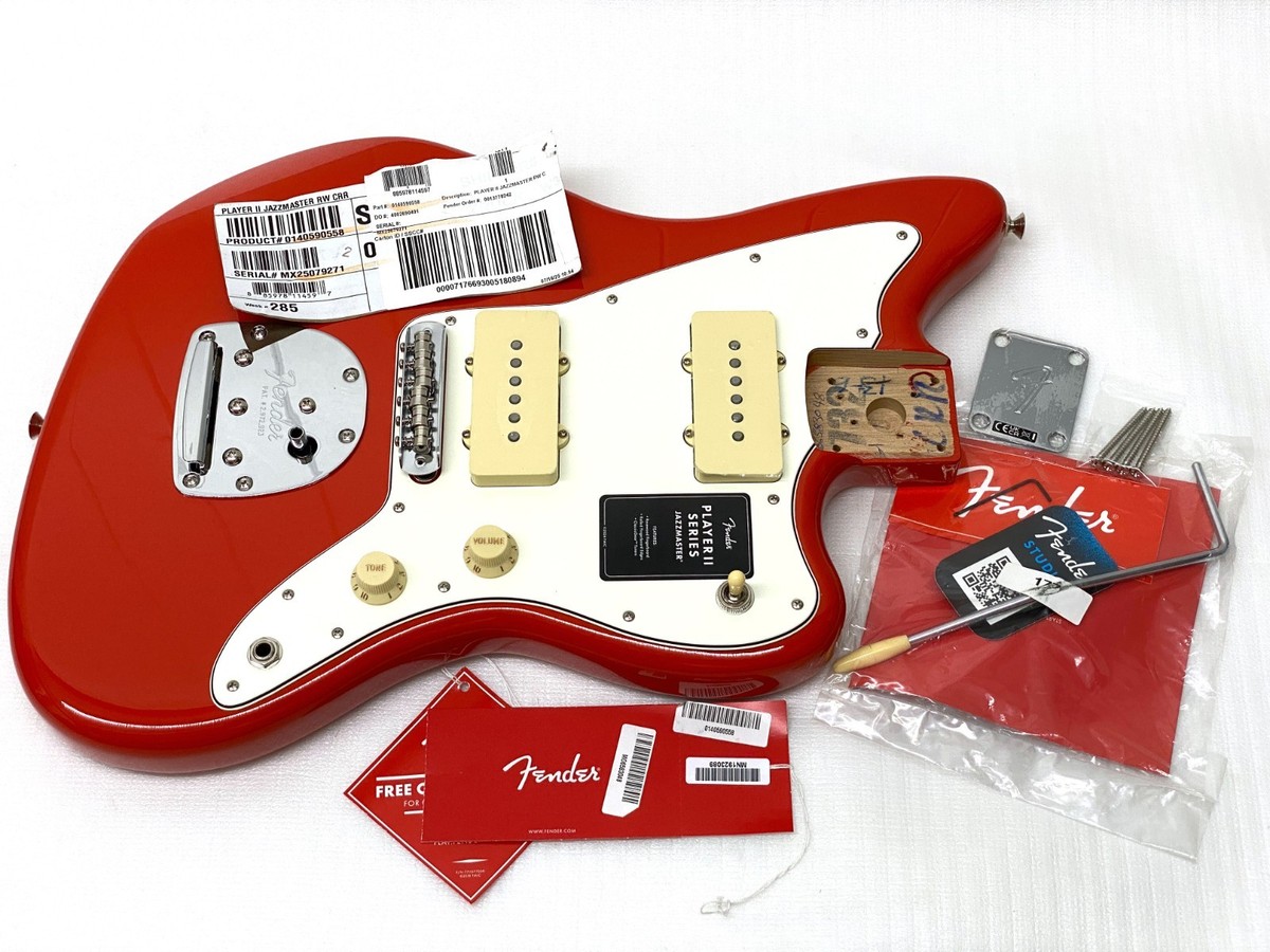 Alnico V Fender JAZZMASTER LOADED BODY Player II Series Red