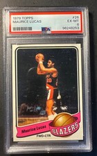 1979-80 Topps Maurice Lucas #26 Basketball Portland Trail Blazers PSA 6 Base Set
