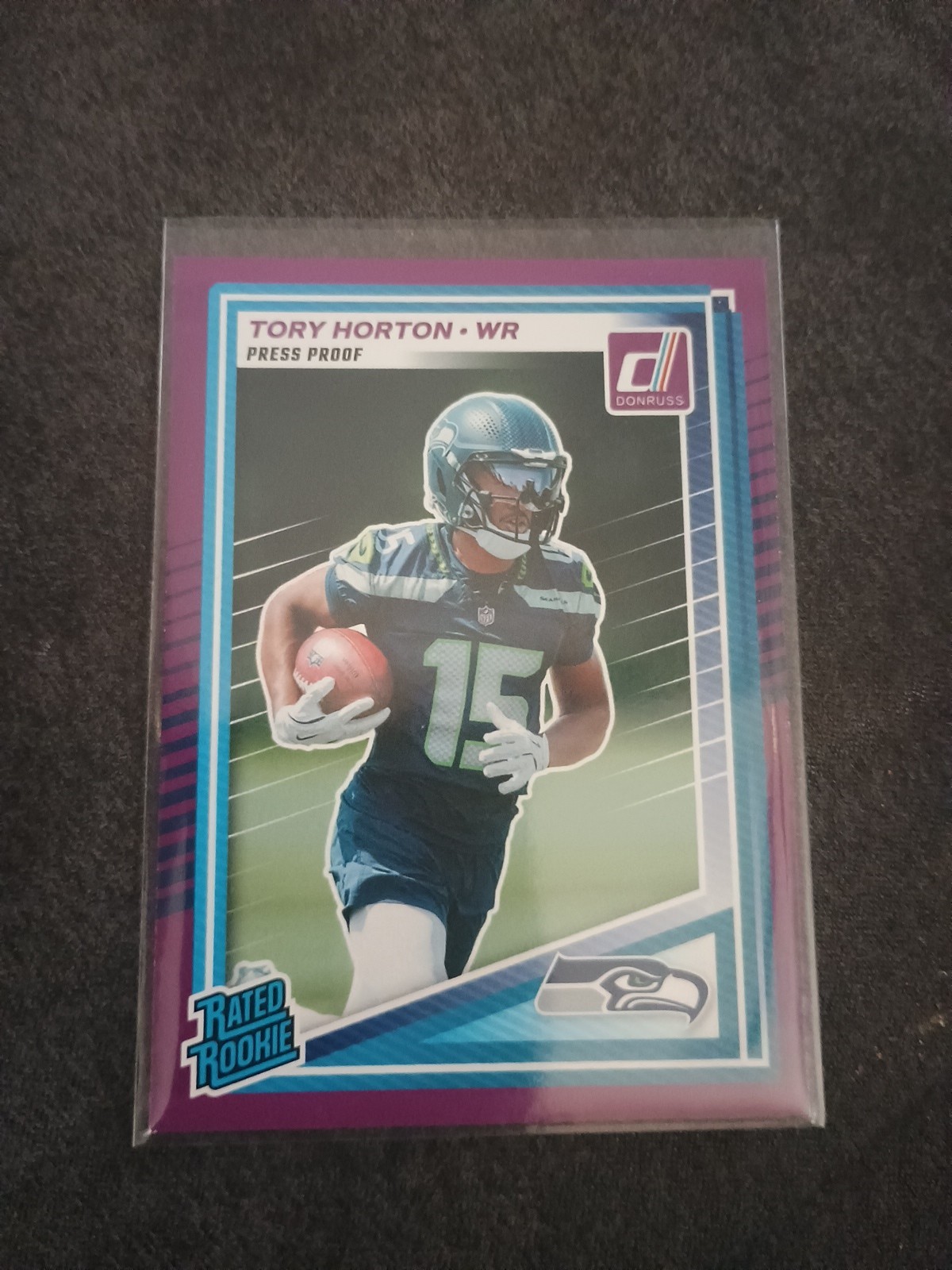 2025 Panini Donruss - Rated Rookie Tory Horton #388 Purple Press Proof (RC)