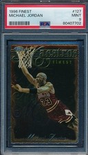 MICHAEL JORDAN 1996-97 TOPPS FINEST SILVER MAESTROS PSA 9 MINT CARD #127!