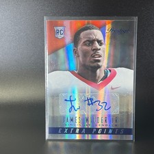 2014 Prestige James Wilder Jr. Extra Points Blue Rookie Autograph Bengals RC