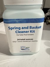 Solar Pool Ionizer Spring Basket Cleaner Kit 24oz No More Green Clean