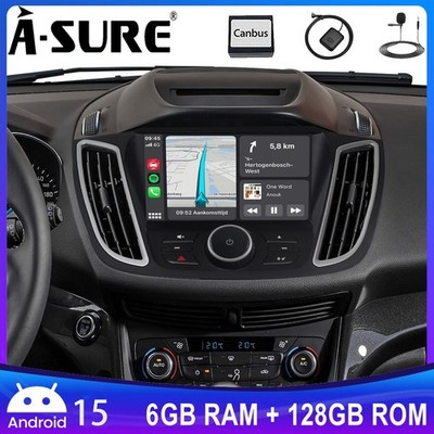 6+128G Carplay NAVI RDS Autoradio für Ford Escape 2013-2019 Kuga 2012-2018 C-Max