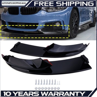 For BMW 4 Series M Sport F32 F33 F36 2013-2020 Front Splitter Lip Gloss Black US