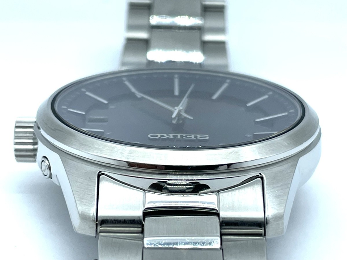 N. MINT SEIKO Radio Wave Control Solar Men's Watch Blue metallic