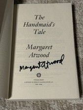 MARGARET ATWOOD SIGNED THE HANDMAIDS TALE BOOK 40TH ANNIVERSARY EDITION
