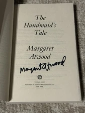 MARGARET ATWOOD SIGNED THE HANDMAIDS TALE BOOK 40TH ANNIVERSARY EDITION